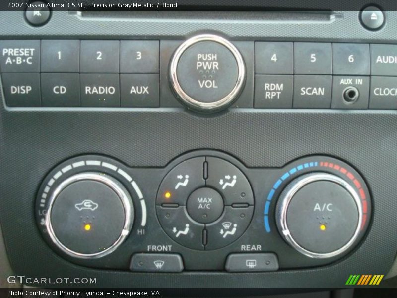 Precision Gray Metallic / Blond 2007 Nissan Altima 3.5 SE