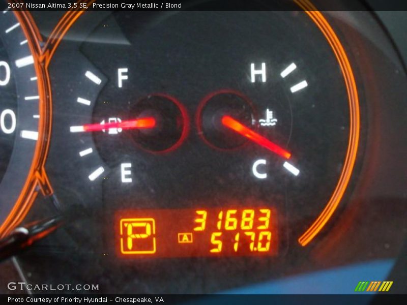 Precision Gray Metallic / Blond 2007 Nissan Altima 3.5 SE