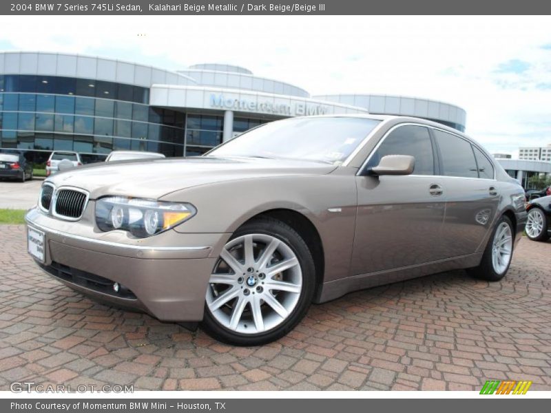 Kalahari Beige Metallic / Dark Beige/Beige III 2004 BMW 7 Series 745Li Sedan