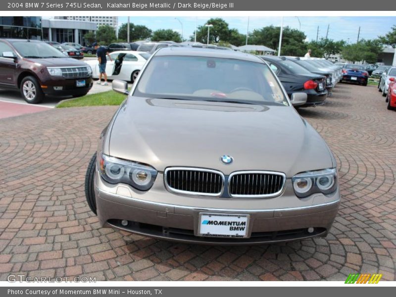 Kalahari Beige Metallic / Dark Beige/Beige III 2004 BMW 7 Series 745Li Sedan