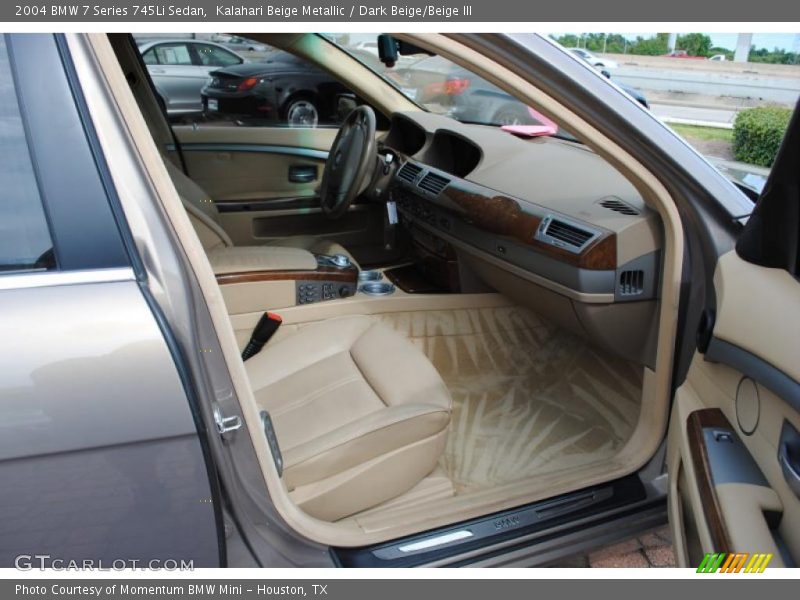 Kalahari Beige Metallic / Dark Beige/Beige III 2004 BMW 7 Series 745Li Sedan