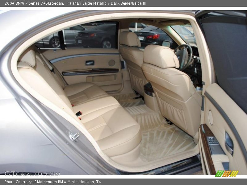 Kalahari Beige Metallic / Dark Beige/Beige III 2004 BMW 7 Series 745Li Sedan