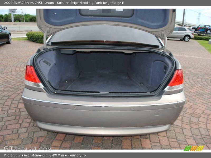 Kalahari Beige Metallic / Dark Beige/Beige III 2004 BMW 7 Series 745Li Sedan