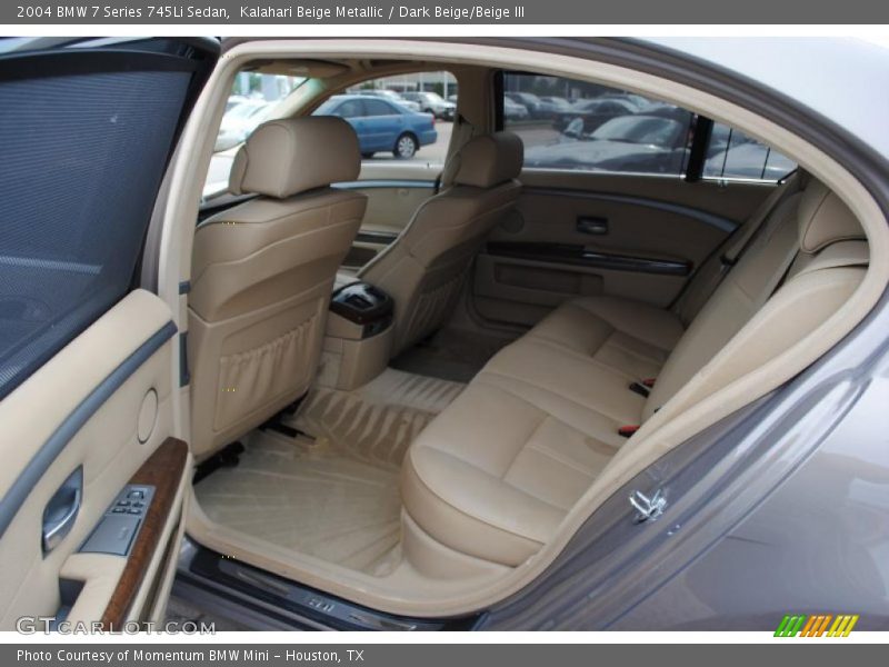 Kalahari Beige Metallic / Dark Beige/Beige III 2004 BMW 7 Series 745Li Sedan