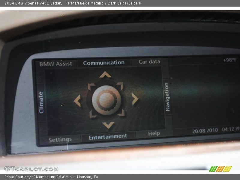 Kalahari Beige Metallic / Dark Beige/Beige III 2004 BMW 7 Series 745Li Sedan