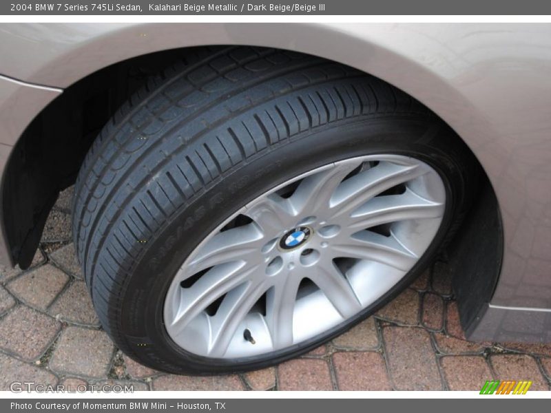 Kalahari Beige Metallic / Dark Beige/Beige III 2004 BMW 7 Series 745Li Sedan