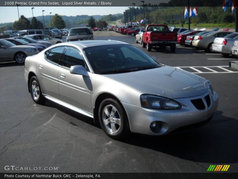 Liquid Silver Metallic / Ebony 2008 Pontiac Grand Prix Sedan
