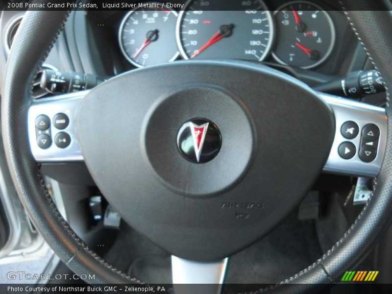Liquid Silver Metallic / Ebony 2008 Pontiac Grand Prix Sedan