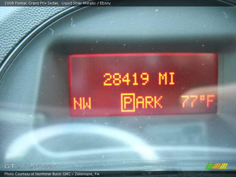 Liquid Silver Metallic / Ebony 2008 Pontiac Grand Prix Sedan