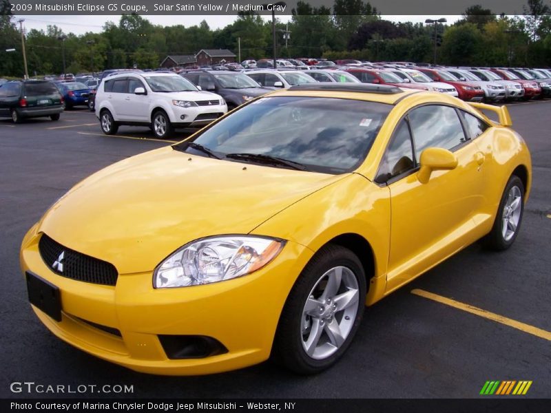 Solar Satin Yellow / Medium Gray 2009 Mitsubishi Eclipse GS Coupe