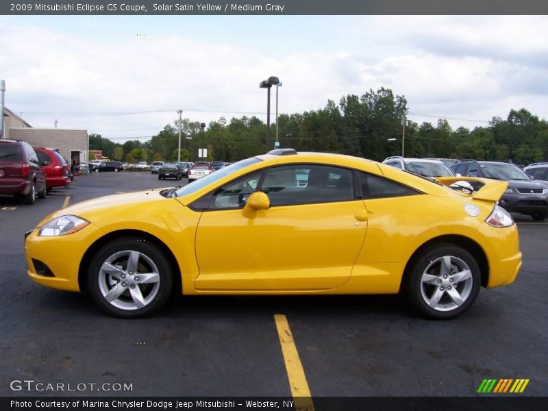 Solar Satin Yellow / Medium Gray 2009 Mitsubishi Eclipse GS Coupe