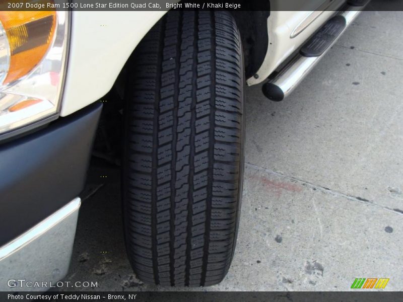 Bright White / Khaki Beige 2007 Dodge Ram 1500 Lone Star Edition Quad Cab