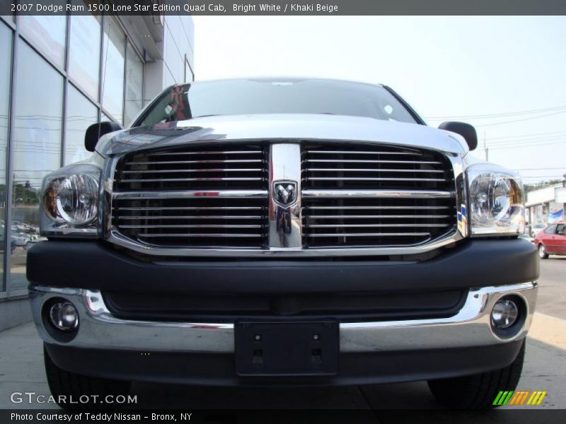 Bright White / Khaki Beige 2007 Dodge Ram 1500 Lone Star Edition Quad Cab