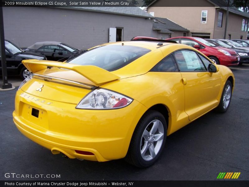 Solar Satin Yellow / Medium Gray 2009 Mitsubishi Eclipse GS Coupe