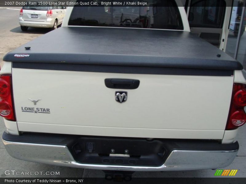 Bright White / Khaki Beige 2007 Dodge Ram 1500 Lone Star Edition Quad Cab