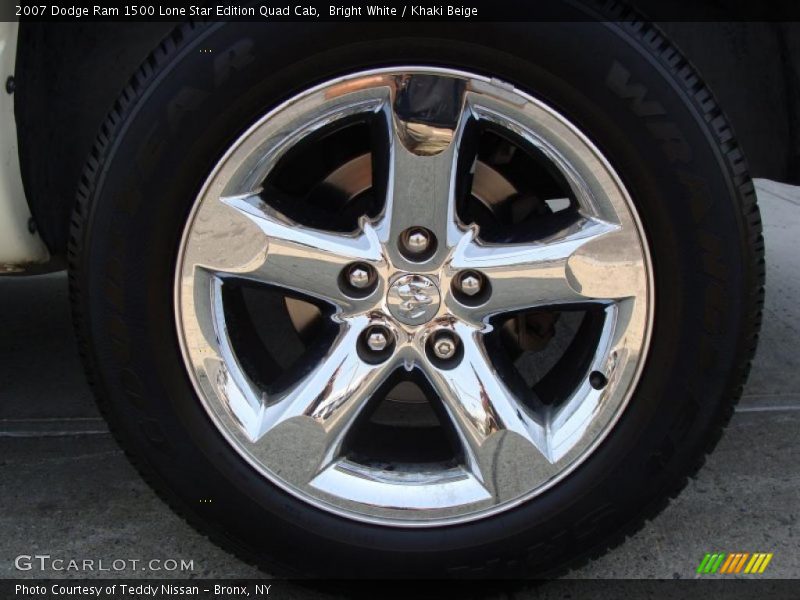 Bright White / Khaki Beige 2007 Dodge Ram 1500 Lone Star Edition Quad Cab