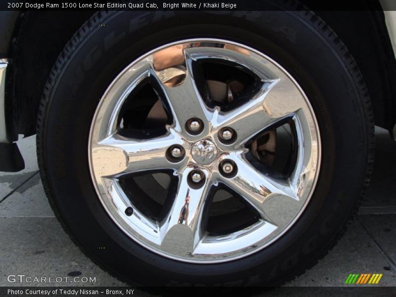 Bright White / Khaki Beige 2007 Dodge Ram 1500 Lone Star Edition Quad Cab