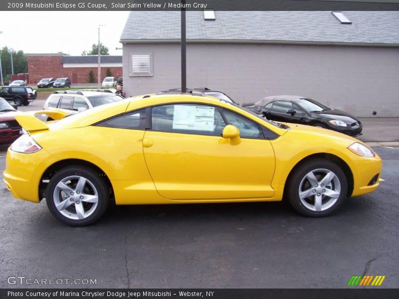 Solar Satin Yellow / Medium Gray 2009 Mitsubishi Eclipse GS Coupe