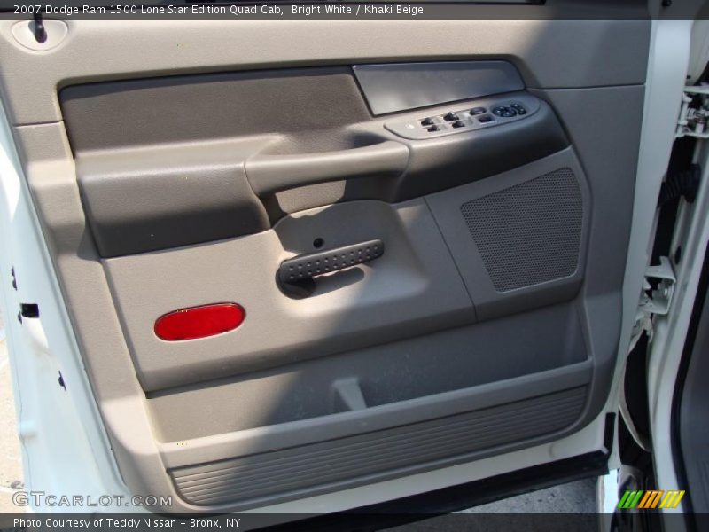 Bright White / Khaki Beige 2007 Dodge Ram 1500 Lone Star Edition Quad Cab
