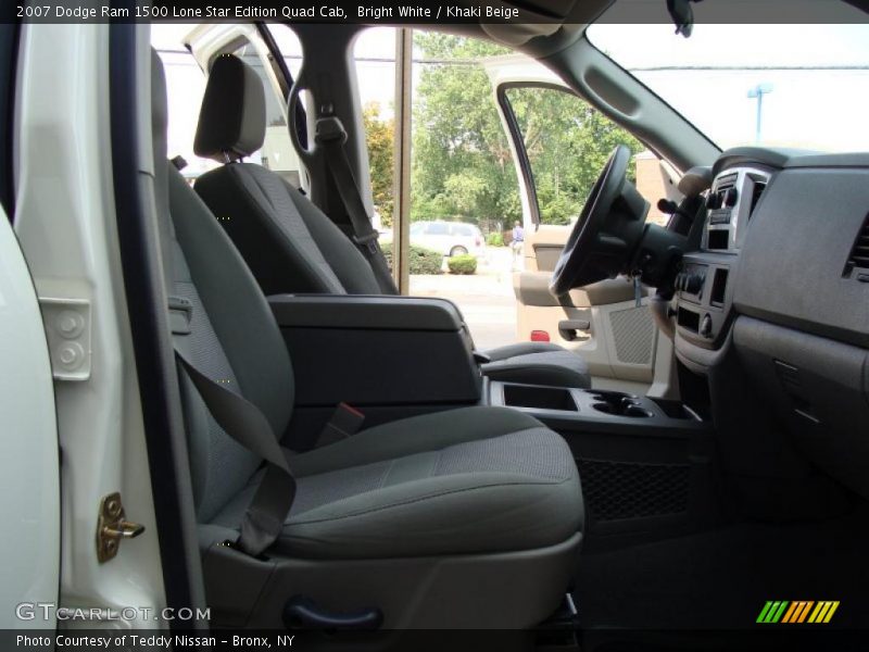 Bright White / Khaki Beige 2007 Dodge Ram 1500 Lone Star Edition Quad Cab