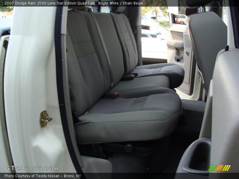 Bright White / Khaki Beige 2007 Dodge Ram 1500 Lone Star Edition Quad Cab