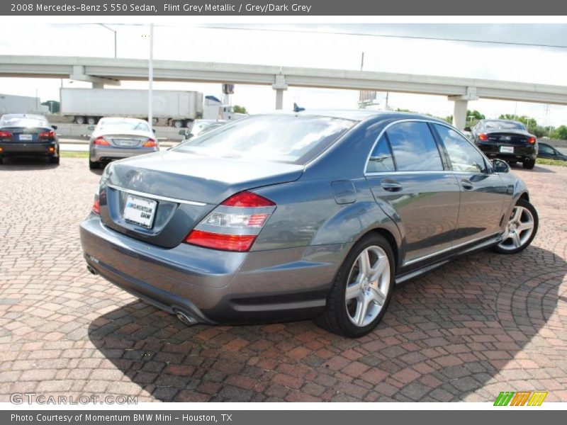 Flint Grey Metallic / Grey/Dark Grey 2008 Mercedes-Benz S 550 Sedan