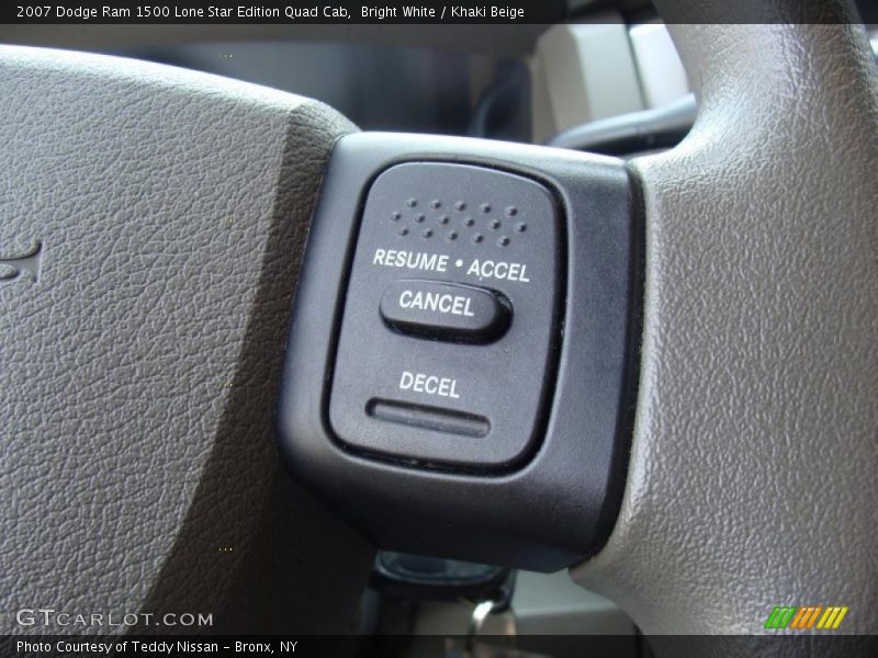 Bright White / Khaki Beige 2007 Dodge Ram 1500 Lone Star Edition Quad Cab