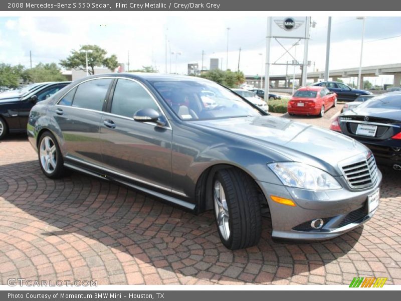 Flint Grey Metallic / Grey/Dark Grey 2008 Mercedes-Benz S 550 Sedan