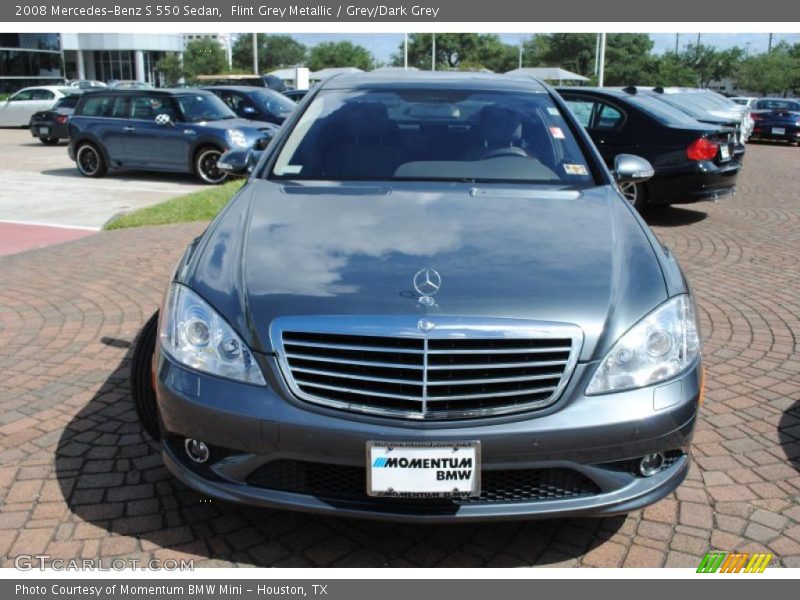 Flint Grey Metallic / Grey/Dark Grey 2008 Mercedes-Benz S 550 Sedan