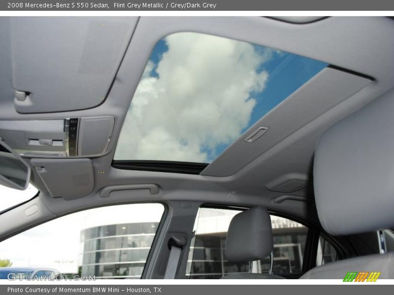 Flint Grey Metallic / Grey/Dark Grey 2008 Mercedes-Benz S 550 Sedan