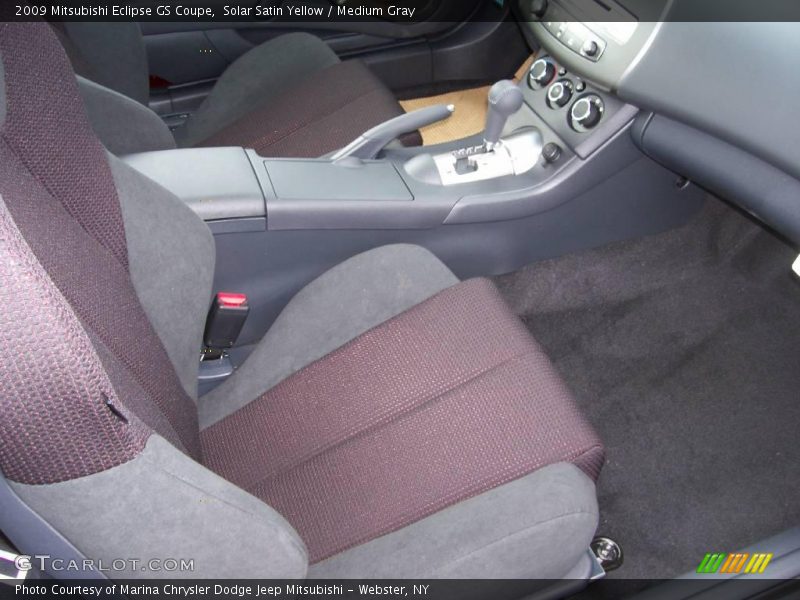 Solar Satin Yellow / Medium Gray 2009 Mitsubishi Eclipse GS Coupe