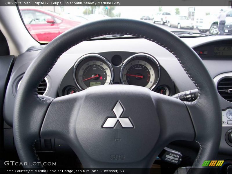 Solar Satin Yellow / Medium Gray 2009 Mitsubishi Eclipse GS Coupe