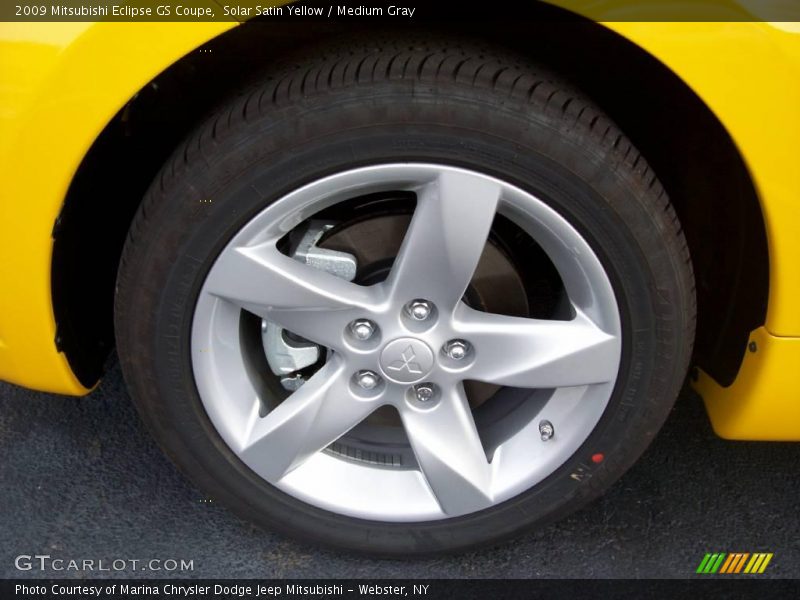 Solar Satin Yellow / Medium Gray 2009 Mitsubishi Eclipse GS Coupe