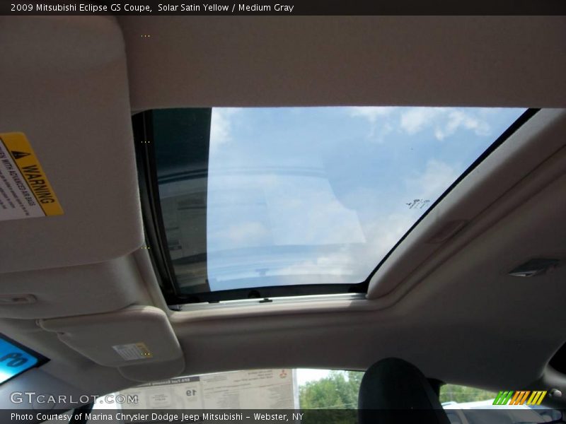 Solar Satin Yellow / Medium Gray 2009 Mitsubishi Eclipse GS Coupe