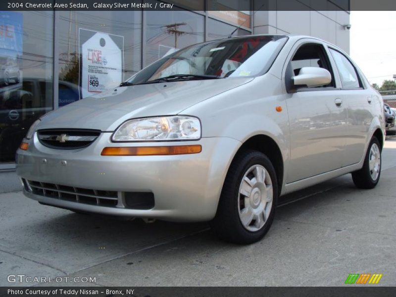 Galaxy Silver Metallic / Gray 2004 Chevrolet Aveo Sedan