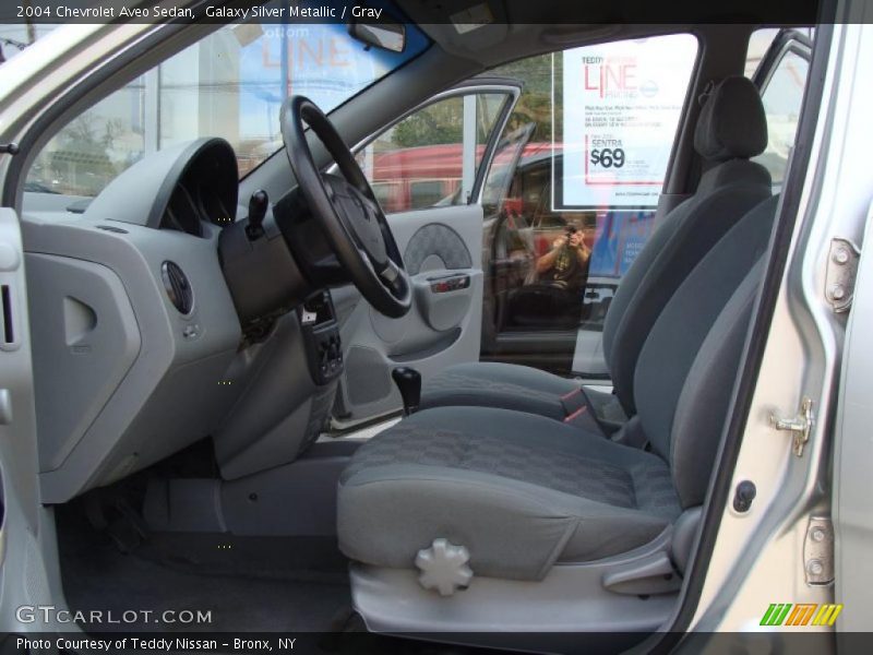 Galaxy Silver Metallic / Gray 2004 Chevrolet Aveo Sedan