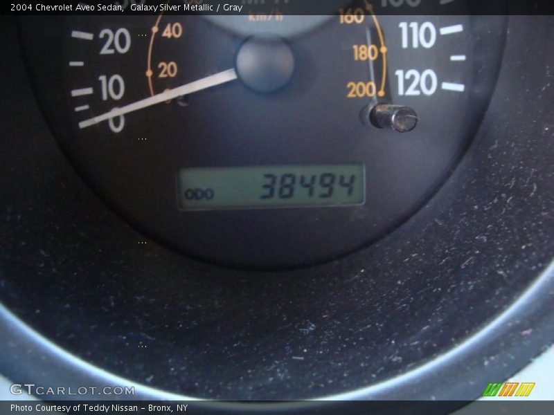 Galaxy Silver Metallic / Gray 2004 Chevrolet Aveo Sedan