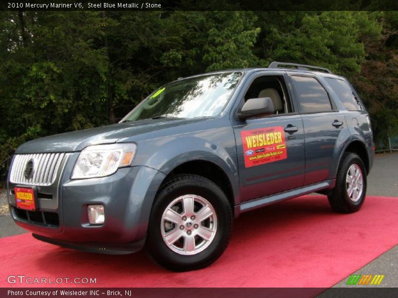 Steel Blue Metallic / Stone 2010 Mercury Mariner V6