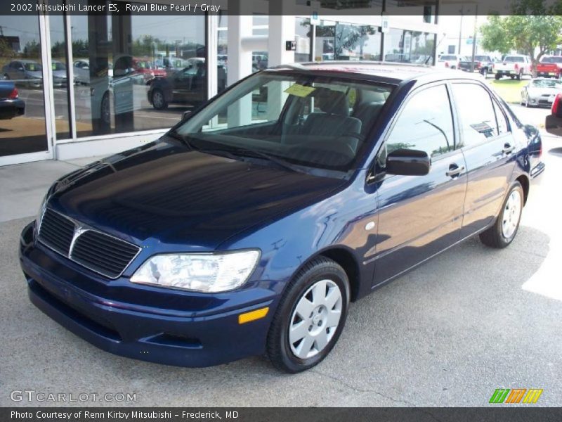 Royal Blue Pearl / Gray 2002 Mitsubishi Lancer ES