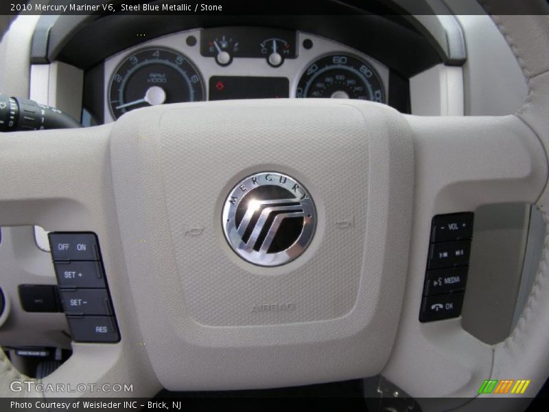 Steel Blue Metallic / Stone 2010 Mercury Mariner V6