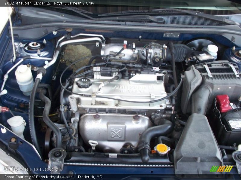 Royal Blue Pearl / Gray 2002 Mitsubishi Lancer ES