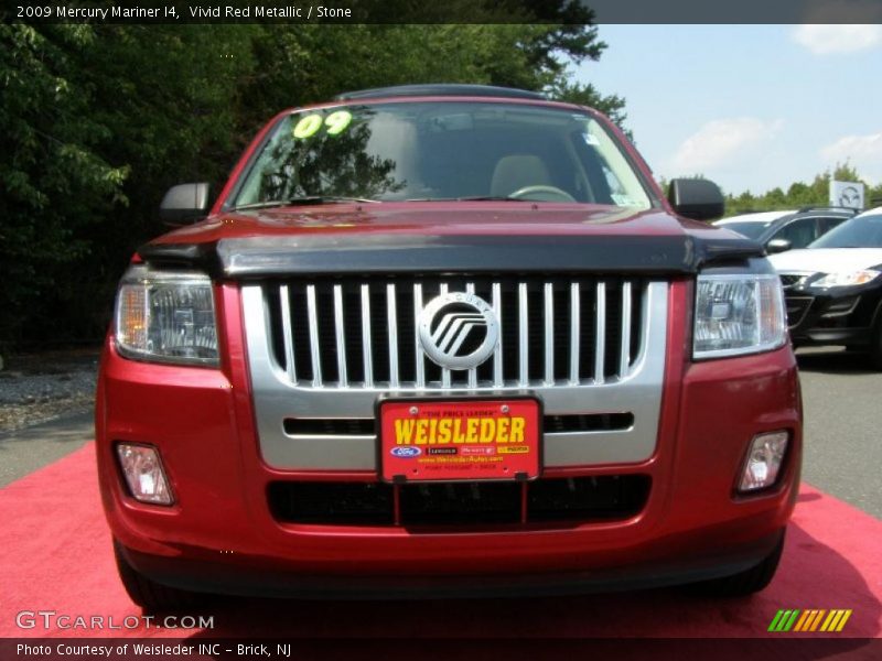Vivid Red Metallic / Stone 2009 Mercury Mariner I4