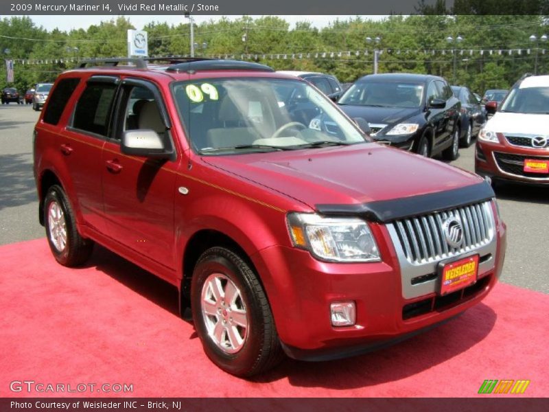 Vivid Red Metallic / Stone 2009 Mercury Mariner I4