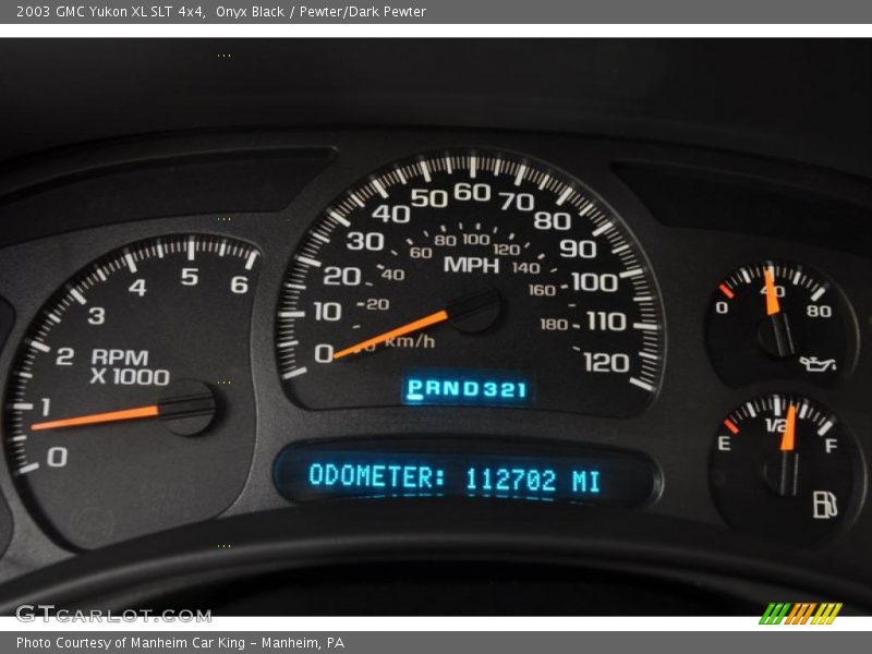 Onyx Black / Pewter/Dark Pewter 2003 GMC Yukon XL SLT 4x4