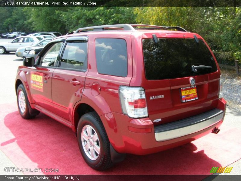 Vivid Red Metallic / Stone 2009 Mercury Mariner I4