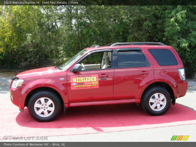 Vivid Red Metallic / Stone 2009 Mercury Mariner I4