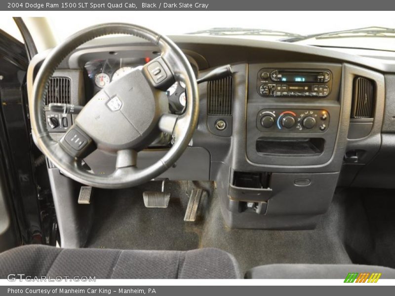 Black / Dark Slate Gray 2004 Dodge Ram 1500 SLT Sport Quad Cab