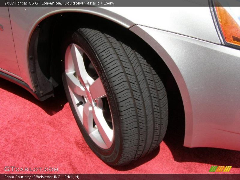 Liquid Silver Metallic / Ebony 2007 Pontiac G6 GT Convertible