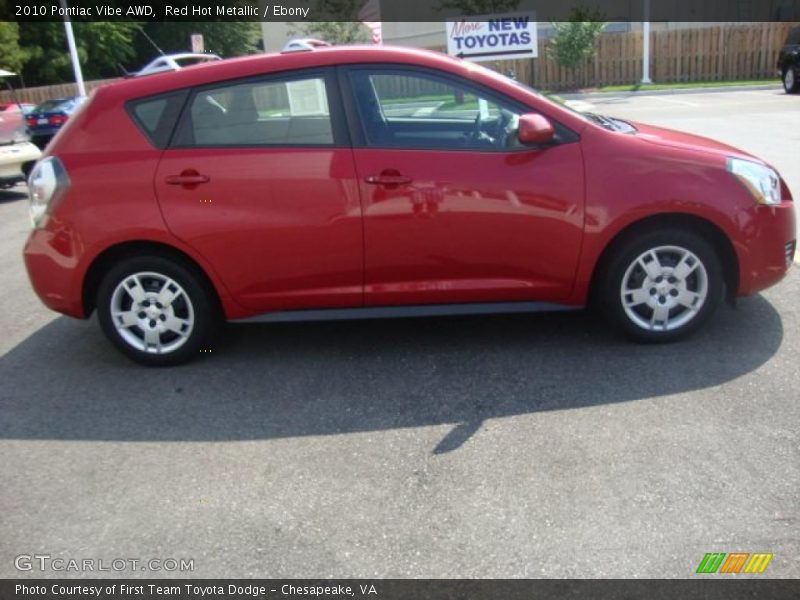 Red Hot Metallic / Ebony 2010 Pontiac Vibe AWD