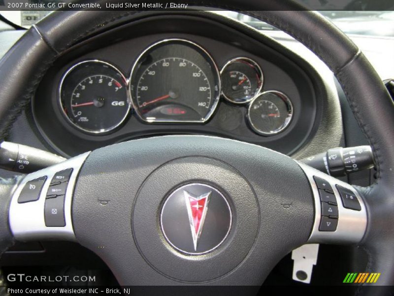 Liquid Silver Metallic / Ebony 2007 Pontiac G6 GT Convertible